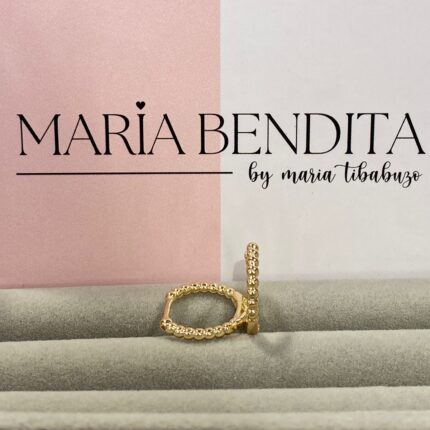 Candongas perlas doradas grandes