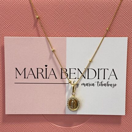Cadena de virgencita / tejido pepitas