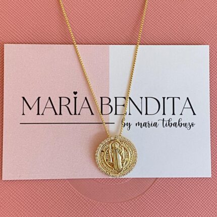 Cadena medalla san Benito