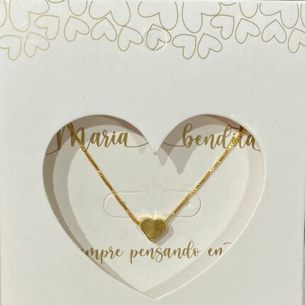 Cadena Corazon mini oro laminado