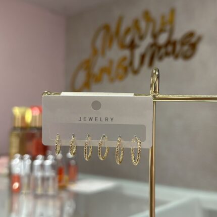 Set candongas brillantinas