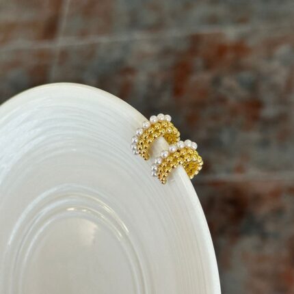 Earcuff Corona perlada