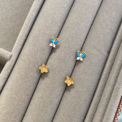 Set Topos Estrella de mar y mariposa azul